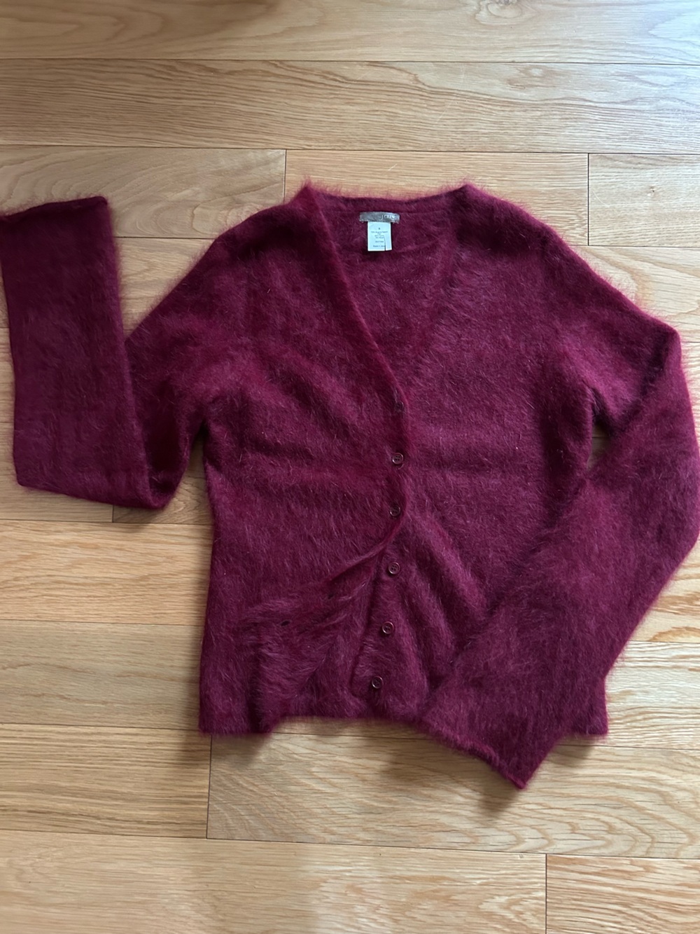 J. Crew Fuzzy Button-Up Cardigan